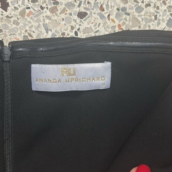 Amanda Uprichard black jumpsuit deep v back zip revolve XS - Picture 3 of 7